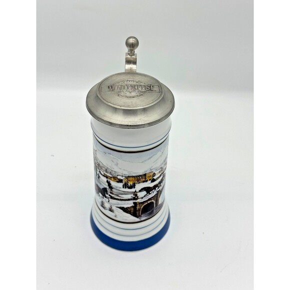 Coors Lidded Beer Stein Mug 1991-1992 Winterfest Limited Edition No 0667 READ - Picture 1 of 9